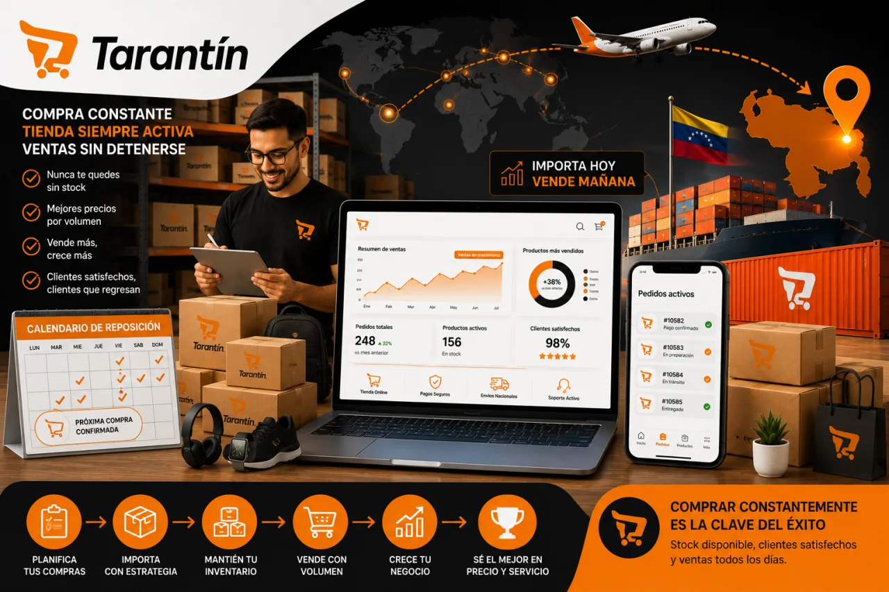 Importar una vez no basta: la clave es comprar constantemente para nunca quedarte sin stock