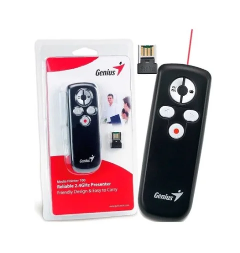 APUNTADOR LASER GENIUS MEDIA POINTER 100 R2S