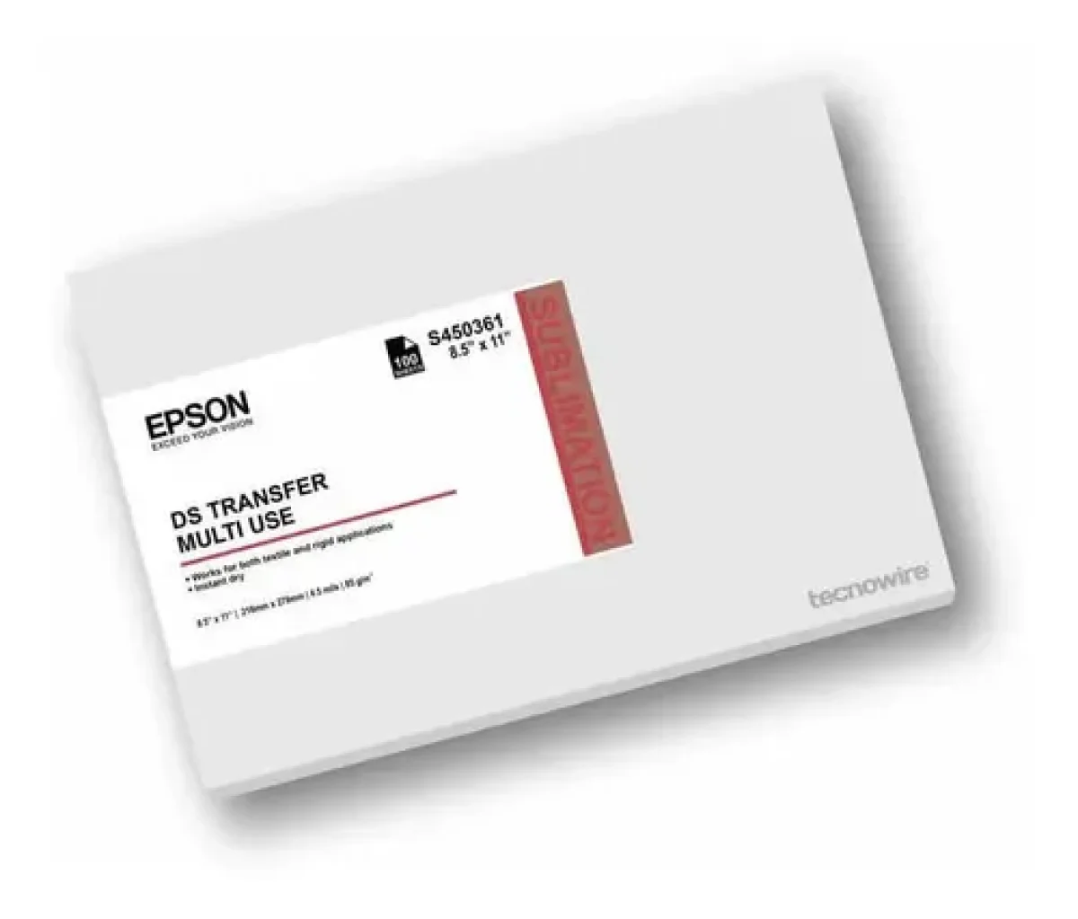 RESMA PAPEL EPSON DS TRANSFER 100HOJAS