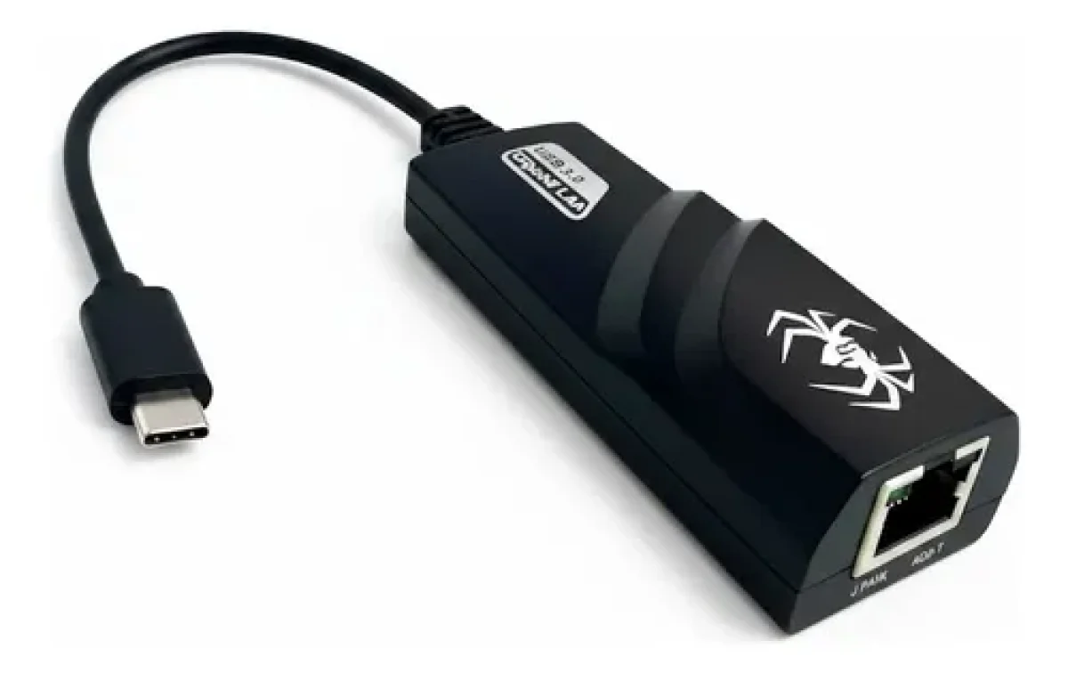 ADAPTADOR TIPO C A LAN RJ45 GIGABIT 10/100/1000 MBPS SPIDERTEC
