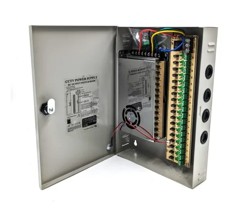 FUENTE CENTRALIZADA 12V20A 18 CANALES CON CAJETIN 1