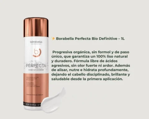 Alisado Progresivo Orgánico Borabella Perfecta Bio Definitive