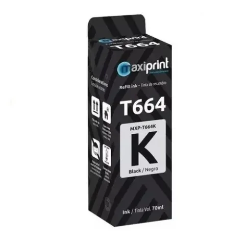 TINTA MAXIPRINT T664  NEGRO 70ML 1