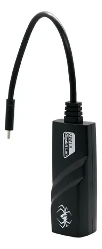 ADAPTADOR TIPO C A LAN RJ45 GIGABIT 10/100/1000 MBPS SPIDERTEC