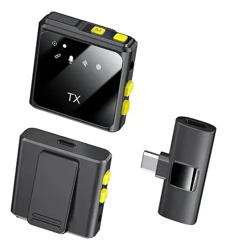MICROFONO DE SOLAPA INALAMBRICO CONECTOR BLUETOOH TIPO C X 1 1