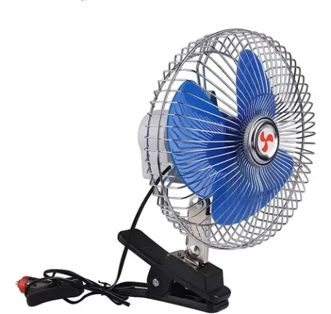 VENTILADOR PARA CARRO 24V 6 PULGADAS CON CLIP PARA FIJAR