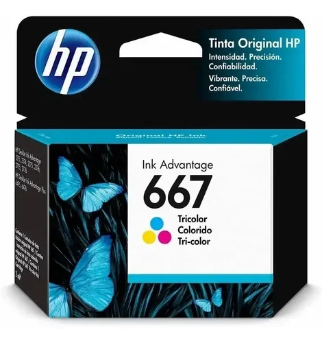 CARTUCHO 667 HP TRI-COLOR INK CARTRIDGE 1