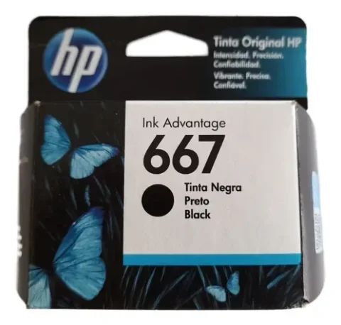 CARTUCHO 667 HP BLACK INK CARTRIDGE 1