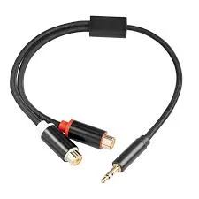 ADAPTADOR AUDIO 3.5MM (M) A RCA (H) STEREO 30CM IMEXX IME-14837