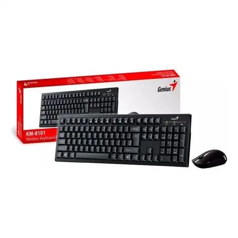 TECLADO + MOUSE INALAMBRICO GENIUS KM 8101 BLACK 1