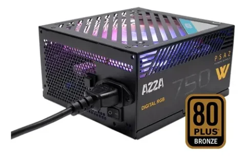 FUENTE DE PODER CERTIFICADA 750 WATTS AZZA ARGB 1
