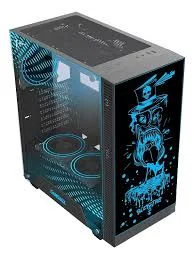 CASE GAMING PARA PC SIN FUENTE GAMEMAX ROCKSTAR ATX NEGRO 1
