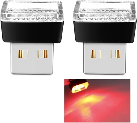 LUCES LED PARA AUTOMOVIL ATMOSPHERE LIGHT CONEXION USB 1