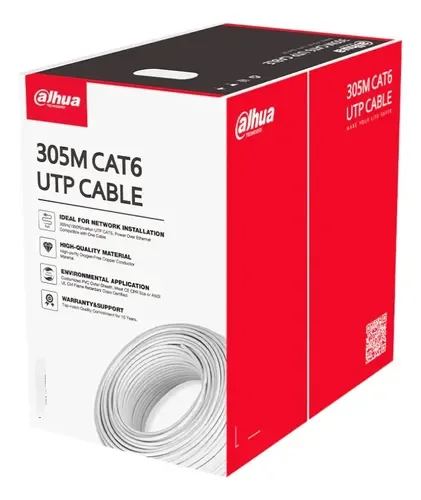 CABLE UTP CAT6 DAHUA DH-PFM920-6UN 100% COBRE EXTERIOR 1,00 1