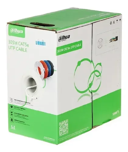 CABLE UTP CAT5E DAHUA DH-PFM922I-5EUN-C 305MT ORANGE INTERIOR 0,21 1