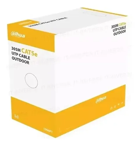 CABLE UTP CAT5E DAHUA DH-PFM920-5EU 100% COBRE EXTERIOR 0,65 1