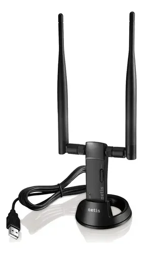 ADAPTADOR WIFI USB AC1200 NETIS WF2190 2 ANT (CON BASE)