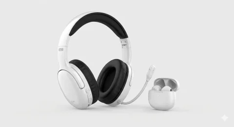 AURICULARES C/MICROFONO INALAMBRICOS XO G47 BLANCO 1