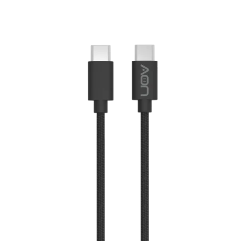 CABLE DATA TIPO C -USB C AON AO-CB-5010 2METROS NEGRO 1