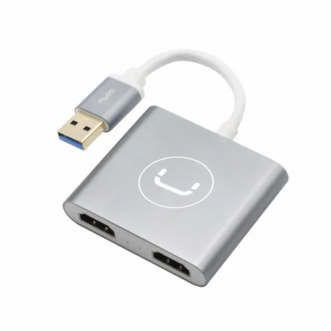 ADAPTADOR USB 3.0 DOBLE HDMI UNNO HB1102SV