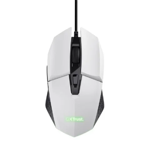 MOUSE GAMING USB TRUST GTX 109W FELOX 25066 BLANCO 1