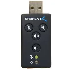 ADAPTADOR DE SONIDO/AUDIO USB ESTEREO SABRENT USB-SBCV