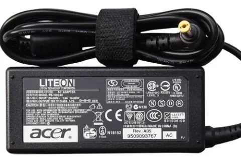 CARGADOR PARA LAPTOP ACER 19V 3.42 A PUNTA AMARILLA 5.5 X 1.7 MM 1