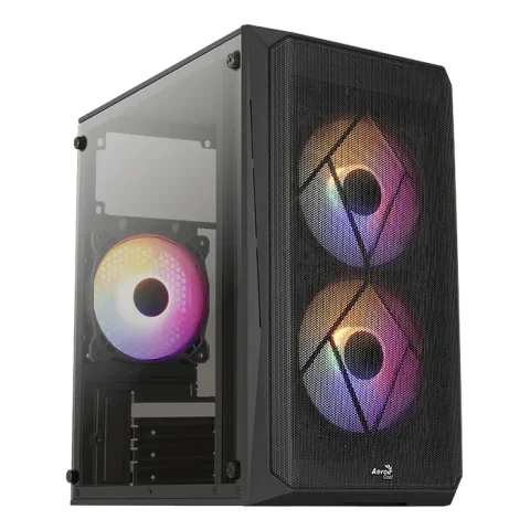 CASE PARA PC AROA AR-5029 MATX/2USB/HD AUDIO/NEGRO 1