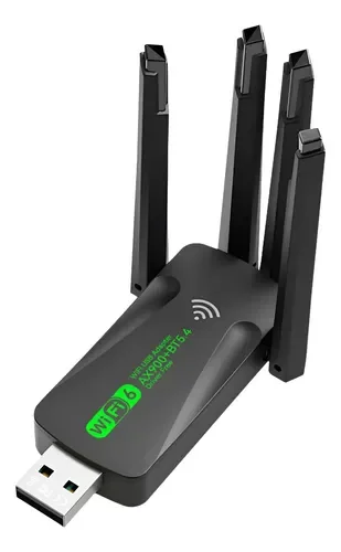 ADAPTADOR WIFI AX900 RECEPTOR WIFI 6 + BLUETOOTH 5.4 4 ANTENAS