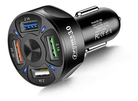 CARGADOR P/CARRO Y7A/ 4 USB QC 3.0 1