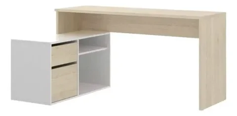 ESCRITORIO SECRETARIAL PRAGA MADERA ROBLE 120X60X75CM 1