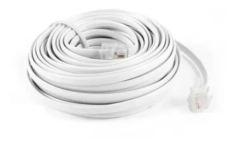 CABLE PARA TELEFONO RJ11 CON CONECTORES 5MTS