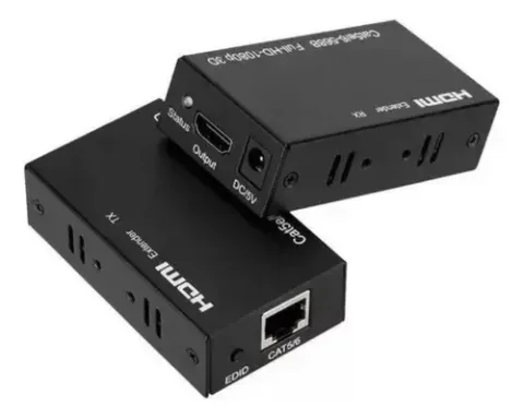 ADAPTADOR EXTENSOR HDMI A RJ45 CAT5E /CAT6 HASTA 60MTRS 1