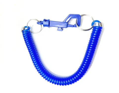 LLAVERO ESPIRAL AZUL P/MOTO