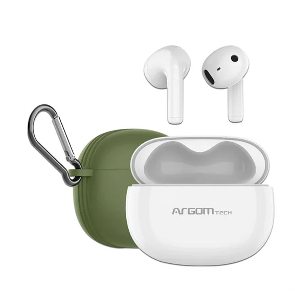 AURICULARES C/MICROFONO INALAMBRICOS ARGOM SKEIPOD 56 VERDE