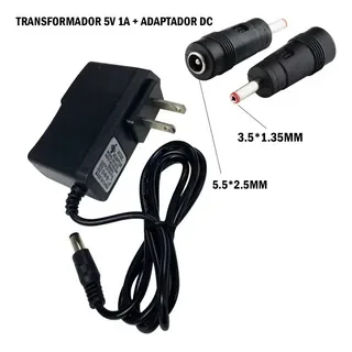 TRANSFORMADOR  5V 1A PLUG 1.35MM PEQUEÐO