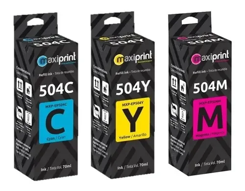 KIT DE TINTA MAXIPRINT 504  L4150/L4160/L6161/L6171/L6191