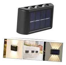 LAMPARAS SOLARES (2) BIDIRECCIONAL PARA JARDIN