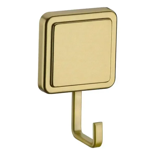 COLGADOR CON PEGATINA DORADO X 5