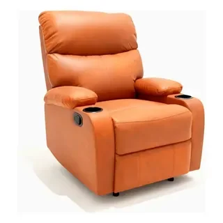 POLTRONA RECLINABLE MESEDORA + GIRATORIA ORANGE