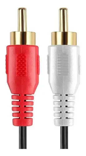 CABLE 2RCA AUDIO 1.5 METROS PUNTA DORADA ALTA CALIDAD