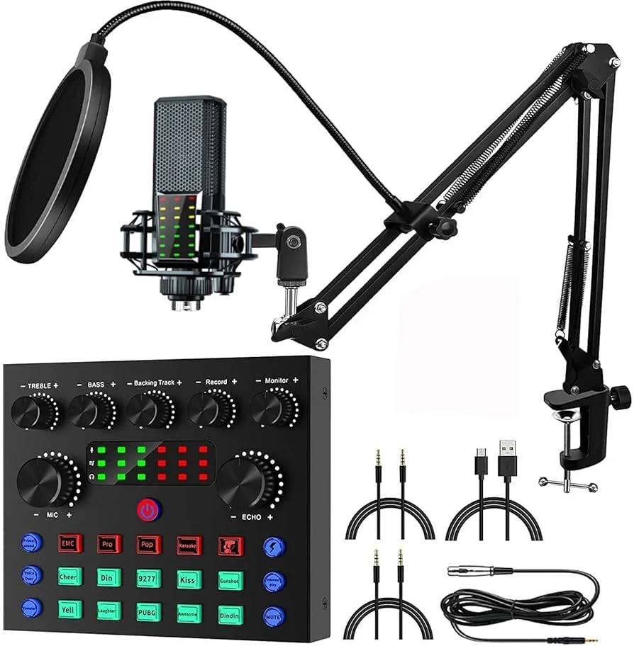 CONSOLA PARA MICROFONO PROFESIONAL V8 - INTERFAZ