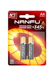 BATERIA ALCALINA AA NANFU PAR