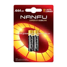 BATERIA ALCALINA AAA NANFU PAR