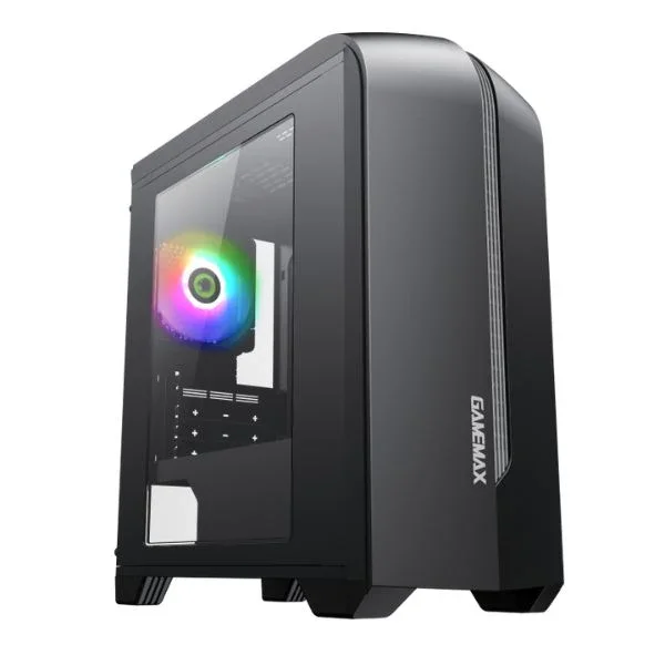 CASE GAMING PARA PC SIN FUENTE MATX GAMEMAX H601 NEGRO-GRIS