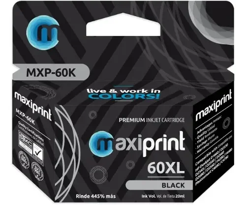CARTUCHO 60XL MAXIPRINT NEGRO