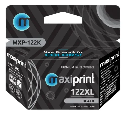 CARTUCHO 122XL BLACK MAXIPRINT