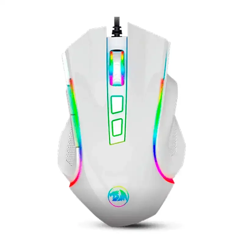MOUSE GAMING USB REDRAGON GRIFFIN NEGRO M607W BLANCO
