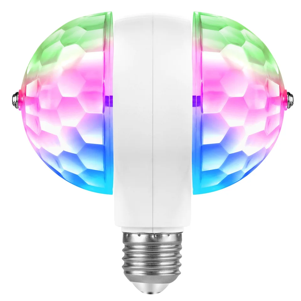 BOMBILLO LED RGB GIRATORIO DISCOTECA FIESTA E27 M-002