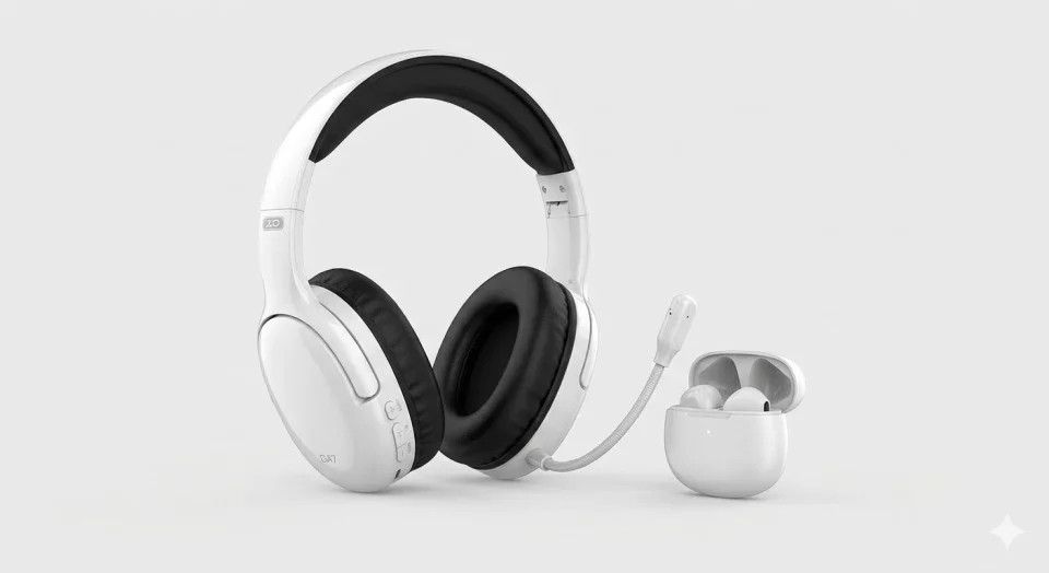 AURICULARES C/MICROFONO INALAMBRICOS XO G47 BLANCO